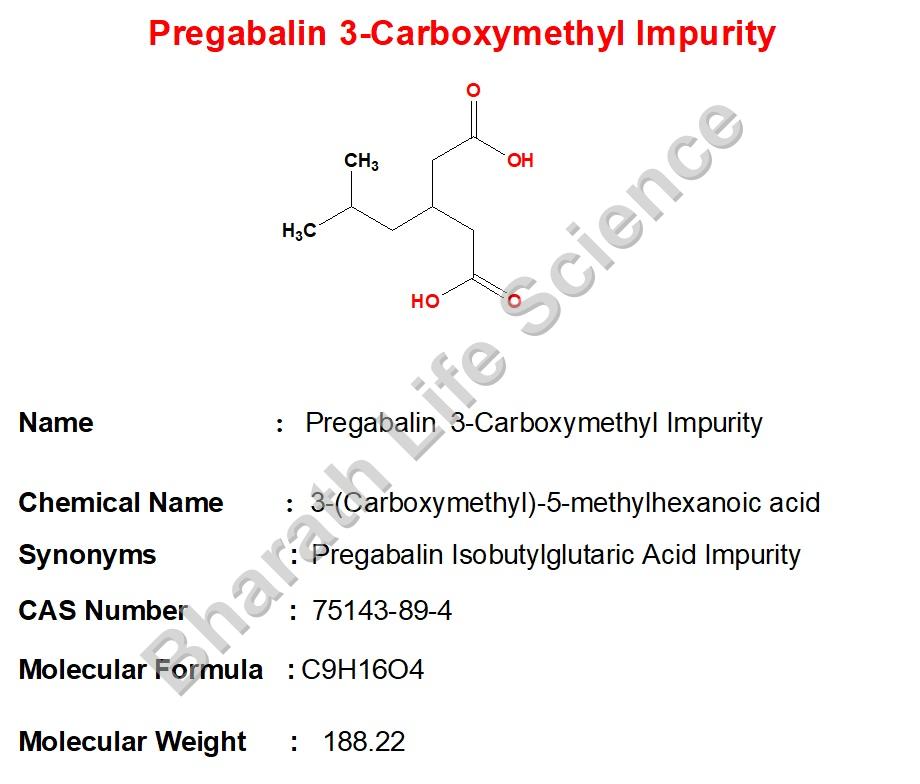 Pregabalin  3-Carboxymethyl Impurity 